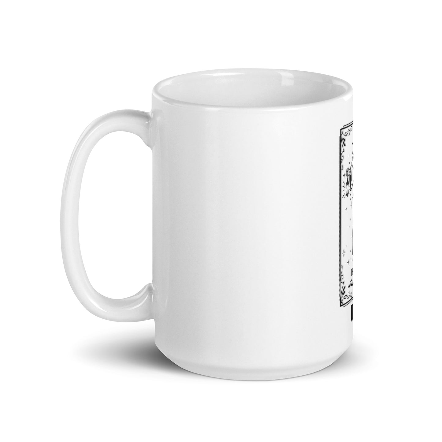 Hermit (Black) White Glossy Mug