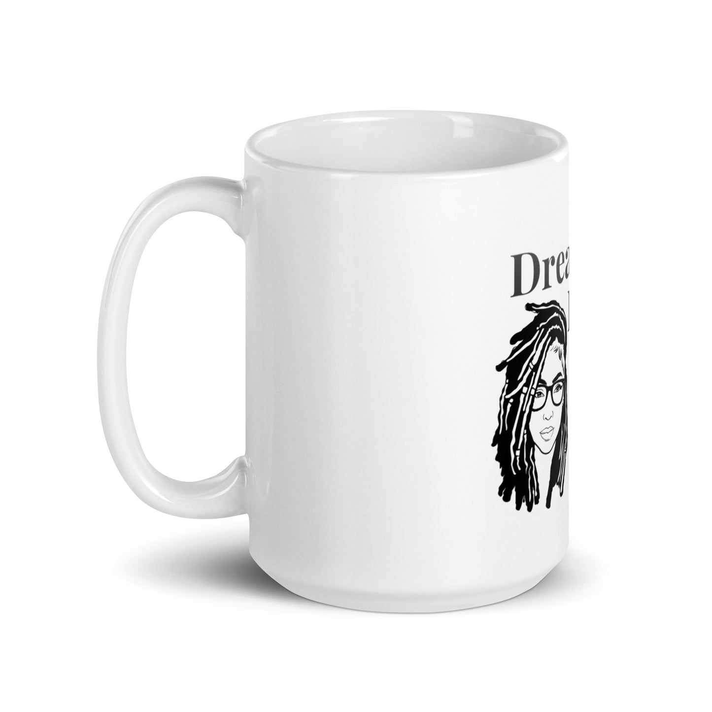 DD Woman (Black) White Glossy Mug