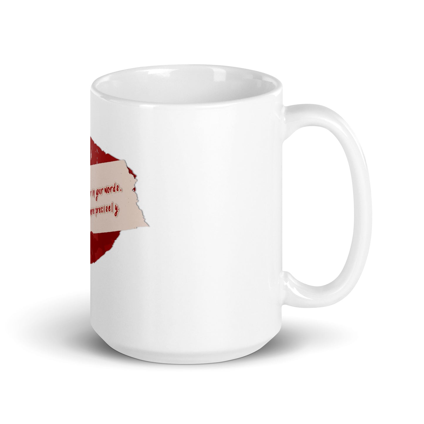 Preciseness White Glossy Mug