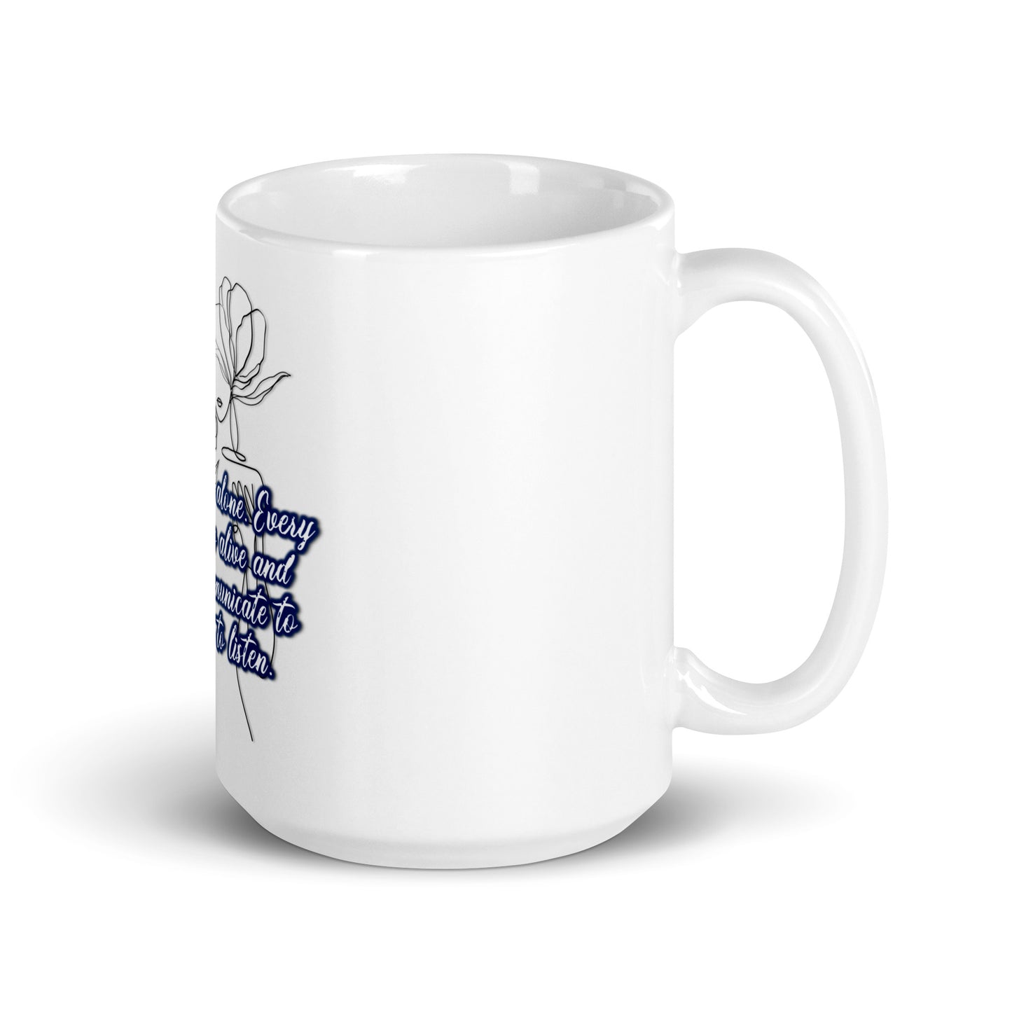 Learn To Listen #2 White Glossy Mug