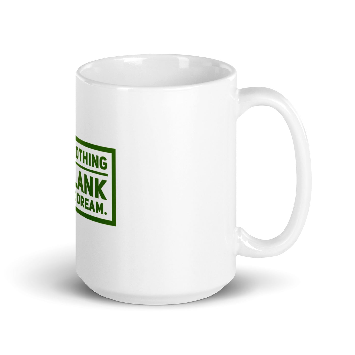 Blank Canvas (Green) White Glossy Mug