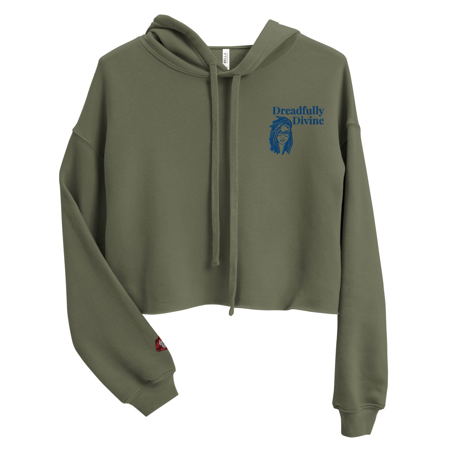 DD Woman (Blue) Crop Hoodie