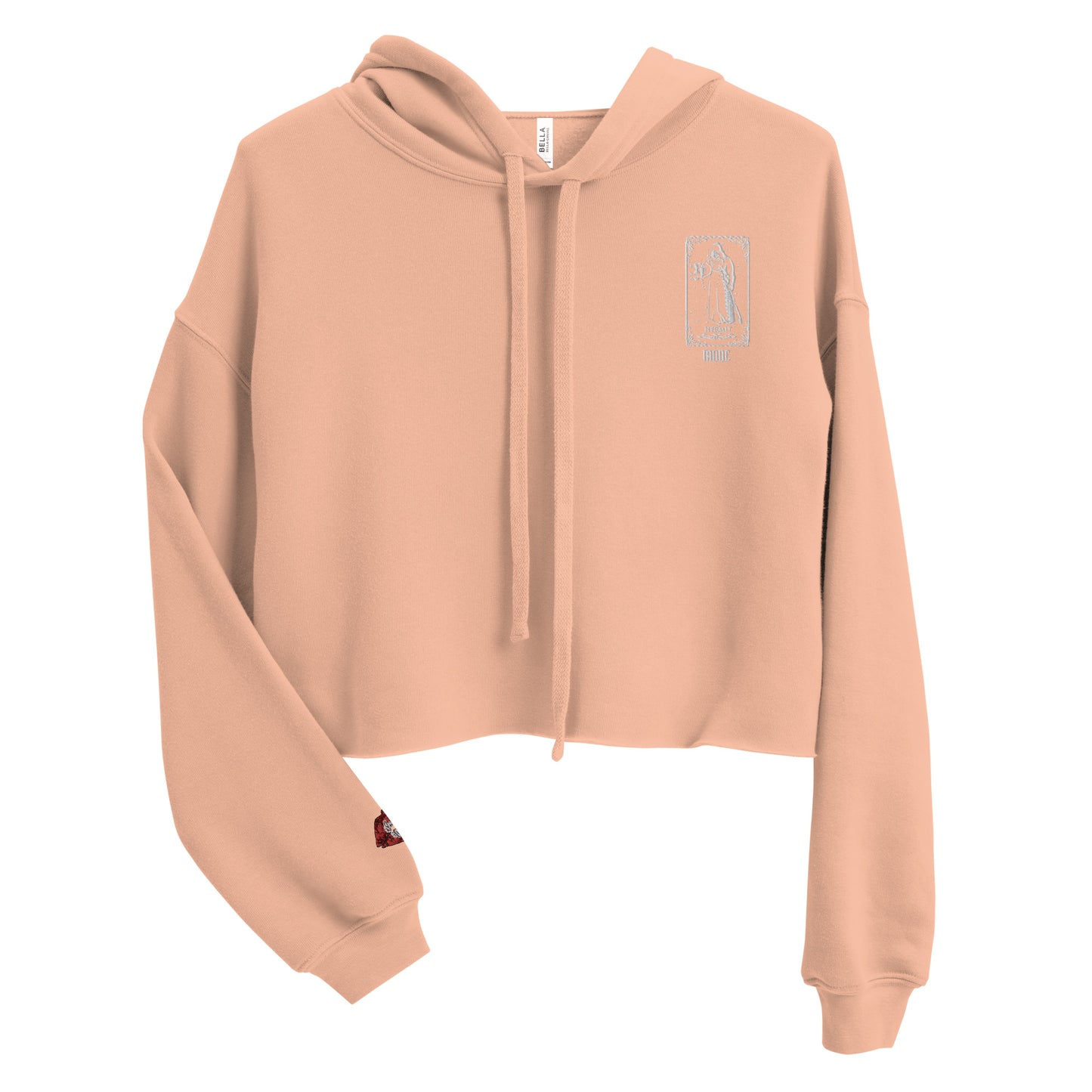 Hermit (White) Crop Hoodie