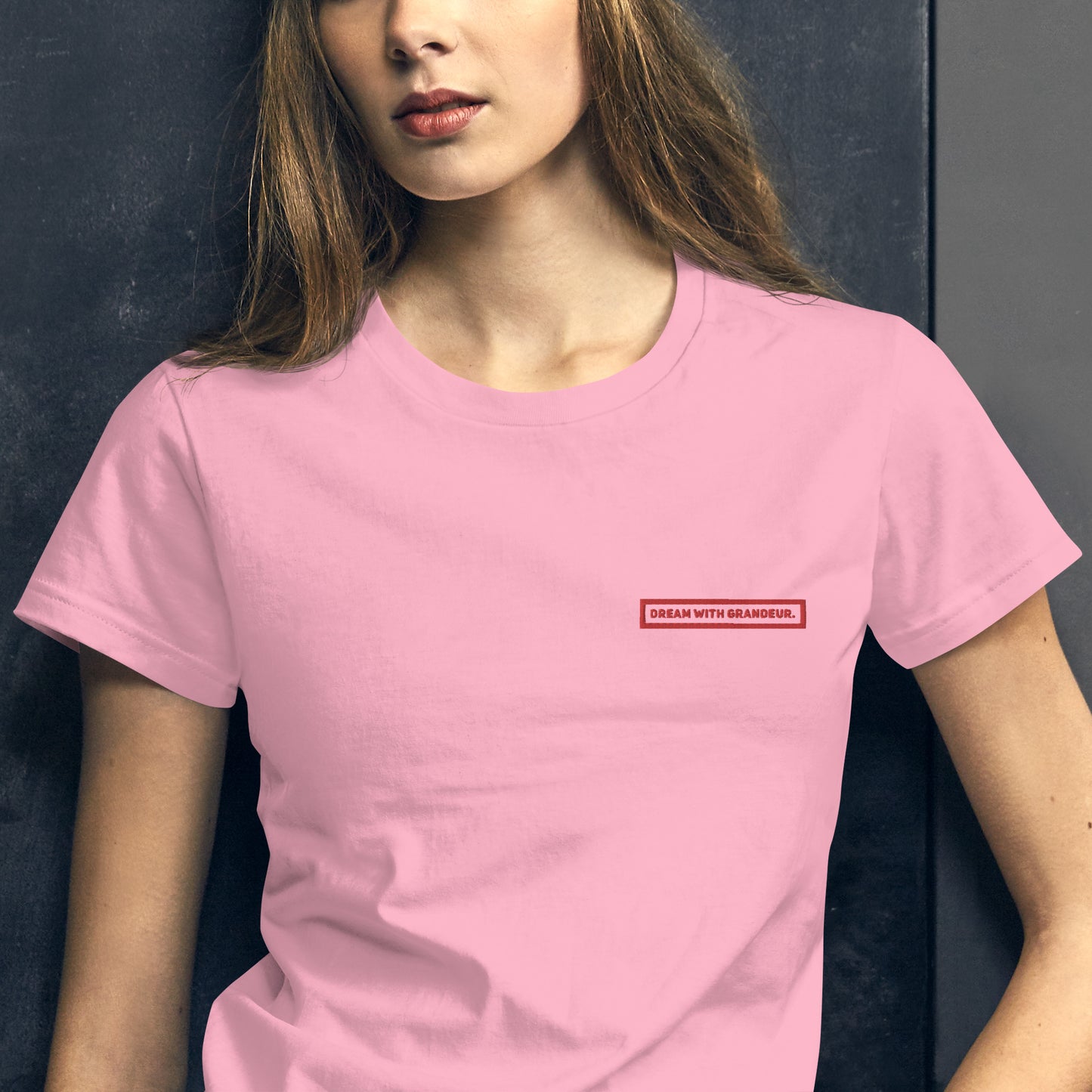 With Grandeur #2 (Embroidered) Women's Fashion Fit Short Sleeve T-shirt