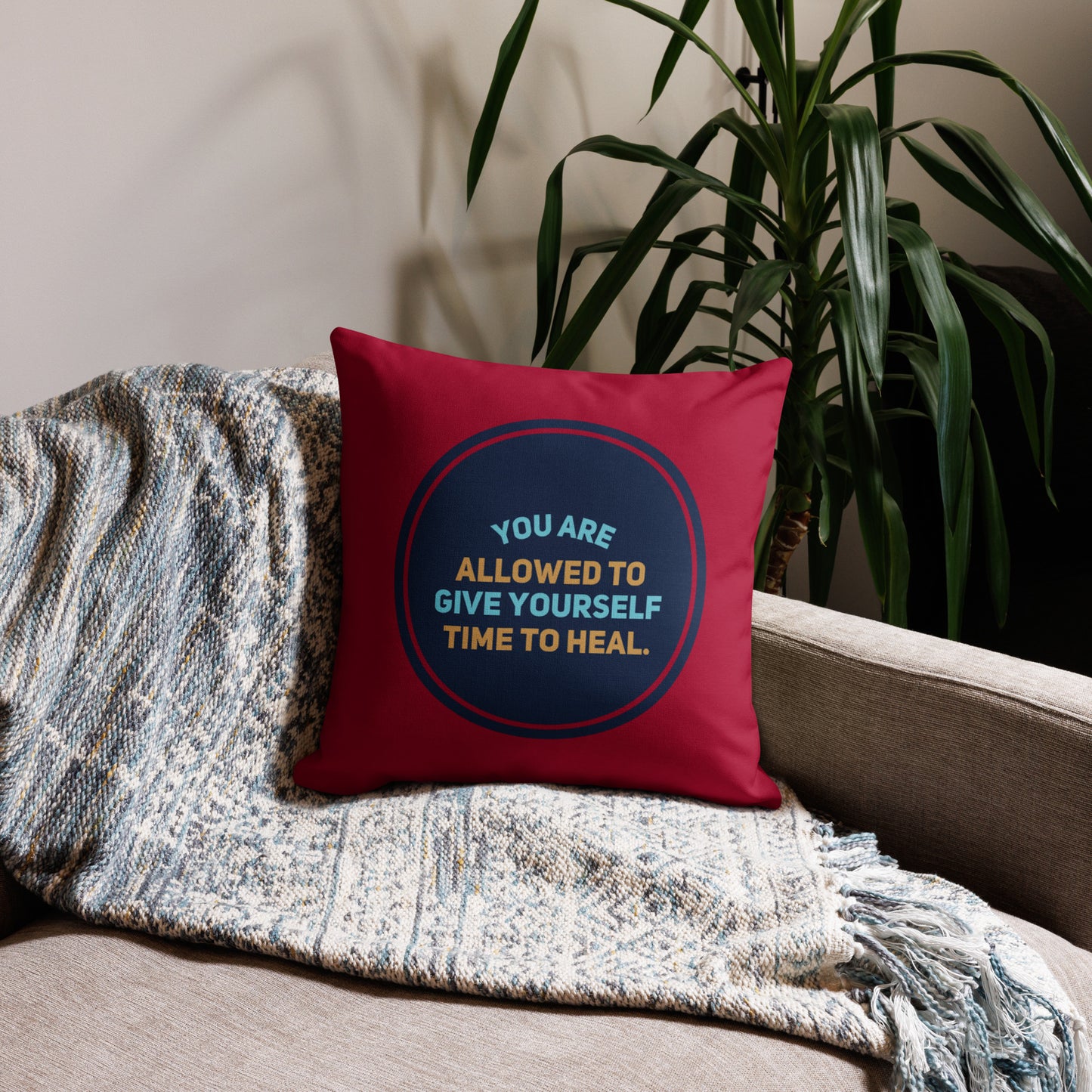 Healing Circle #1 Premium Pillow