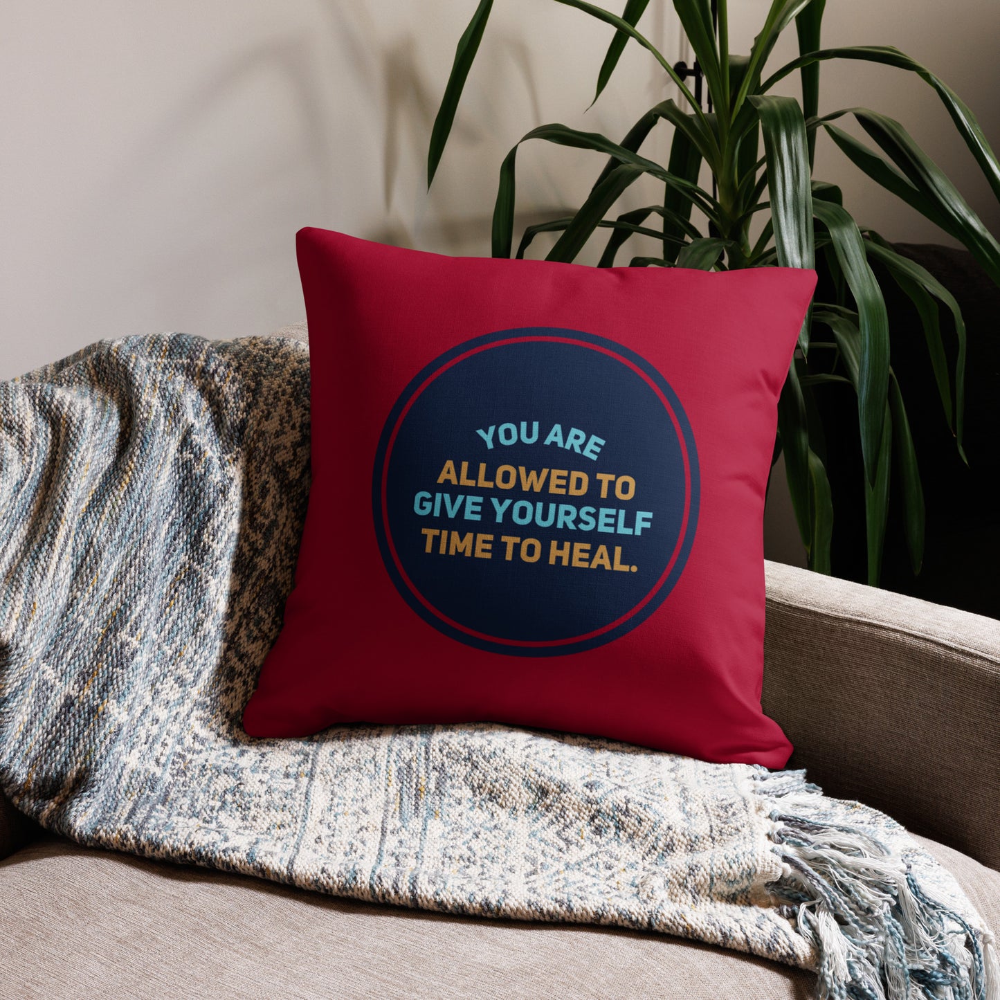 Healing Circle #1 Premium Pillow