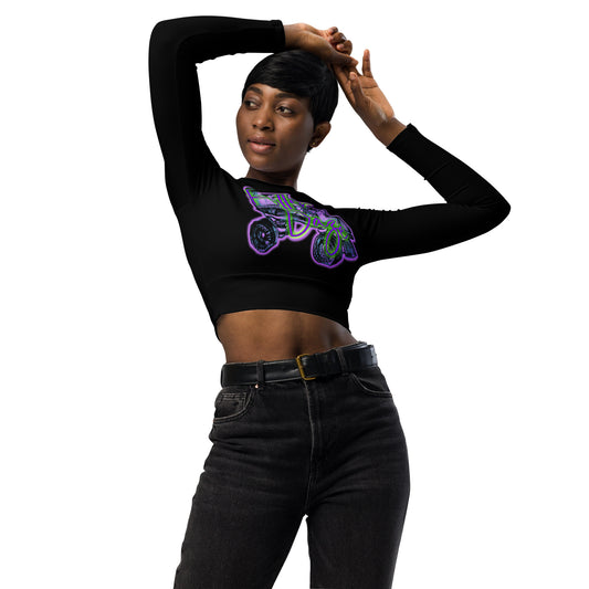 Roller Daze Recycled Long-sleeve Crop Top