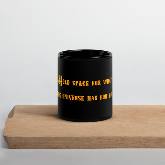 Hold Space #1 Black Glossy Mug