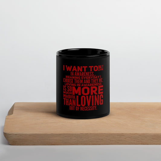 More Powerful Black Glossy Mug