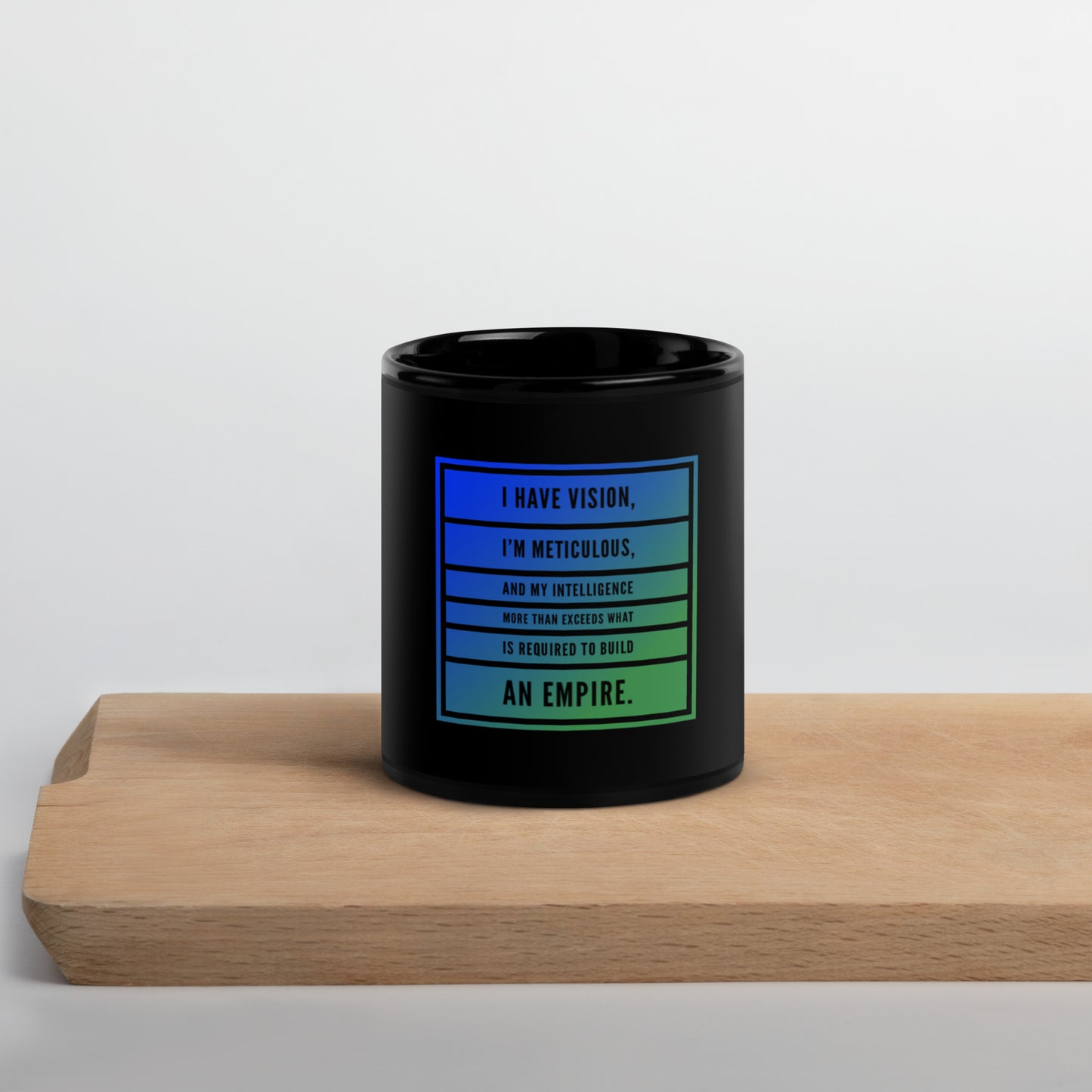 An Empire #1 Black Glossy Mug