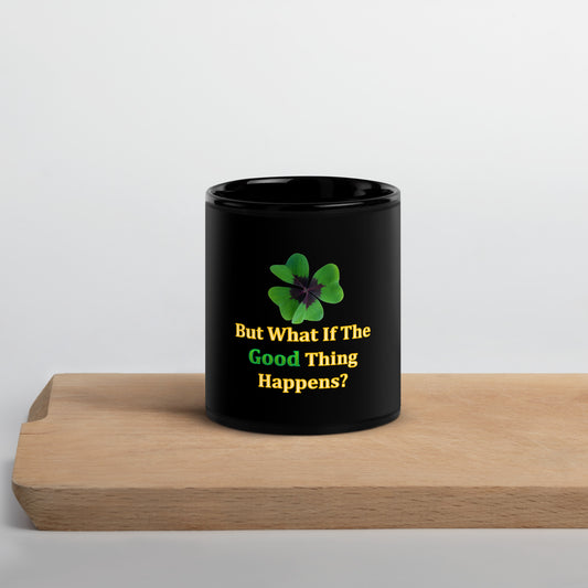 The Good Thing #2 Black Glossy Mug