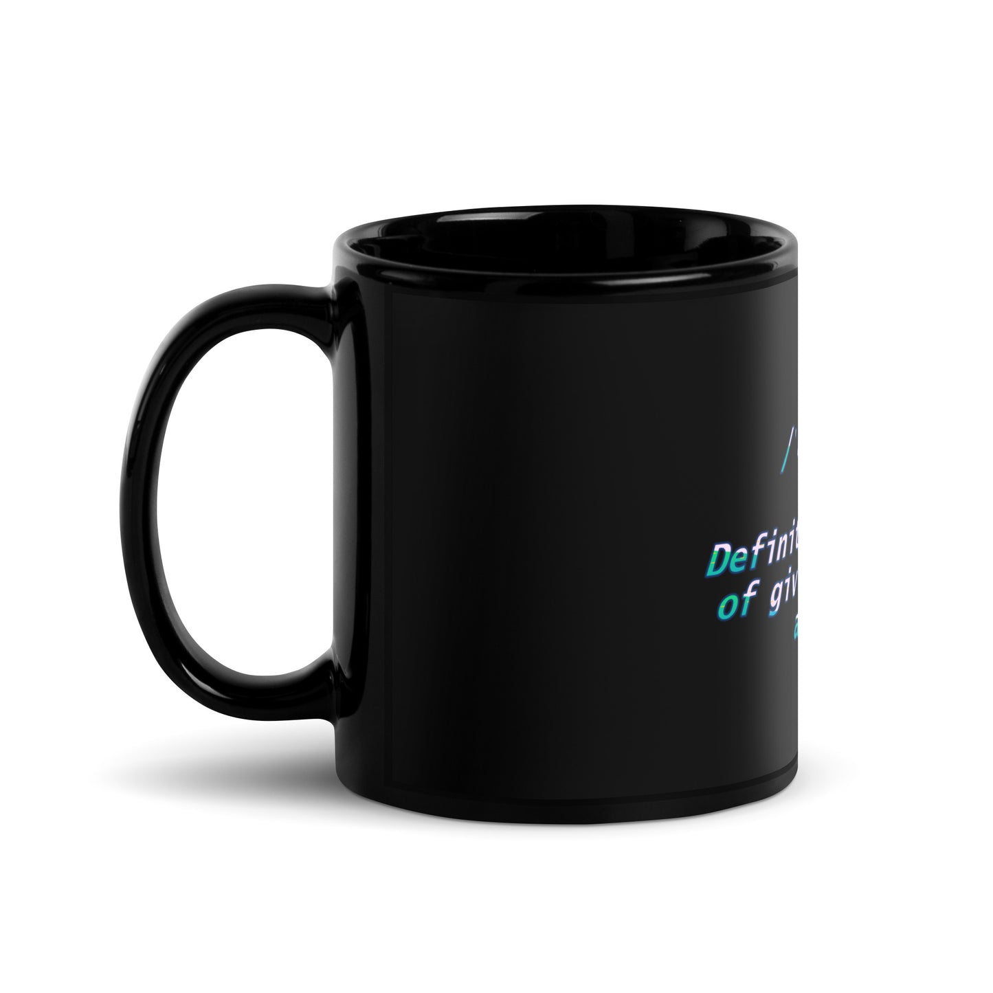 Hustle Black Glossy Mug