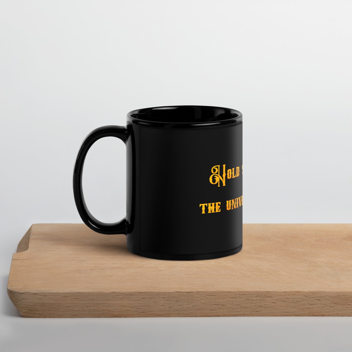 Hold Space #1 Black Glossy Mug