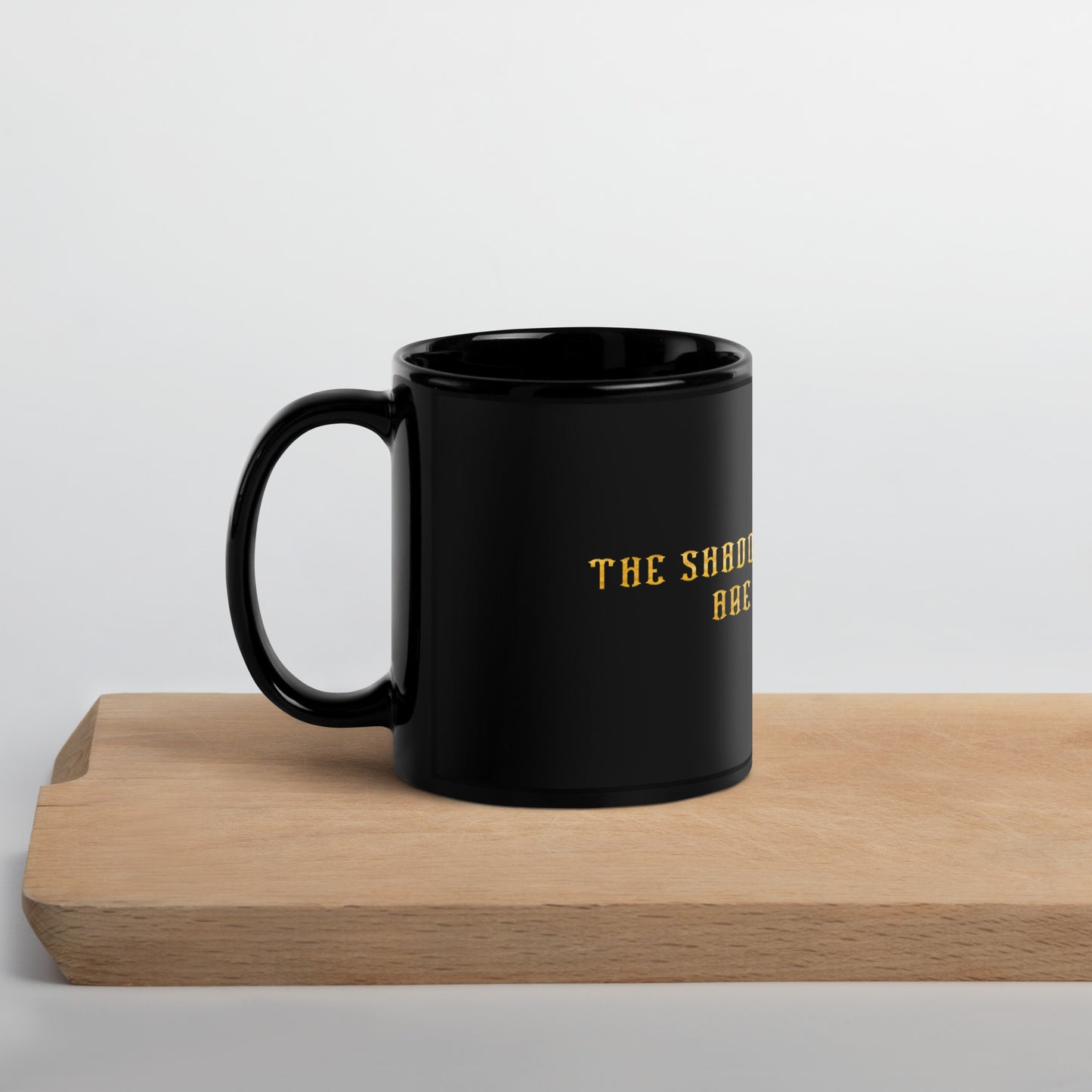 Shadows Black Glossy Mug