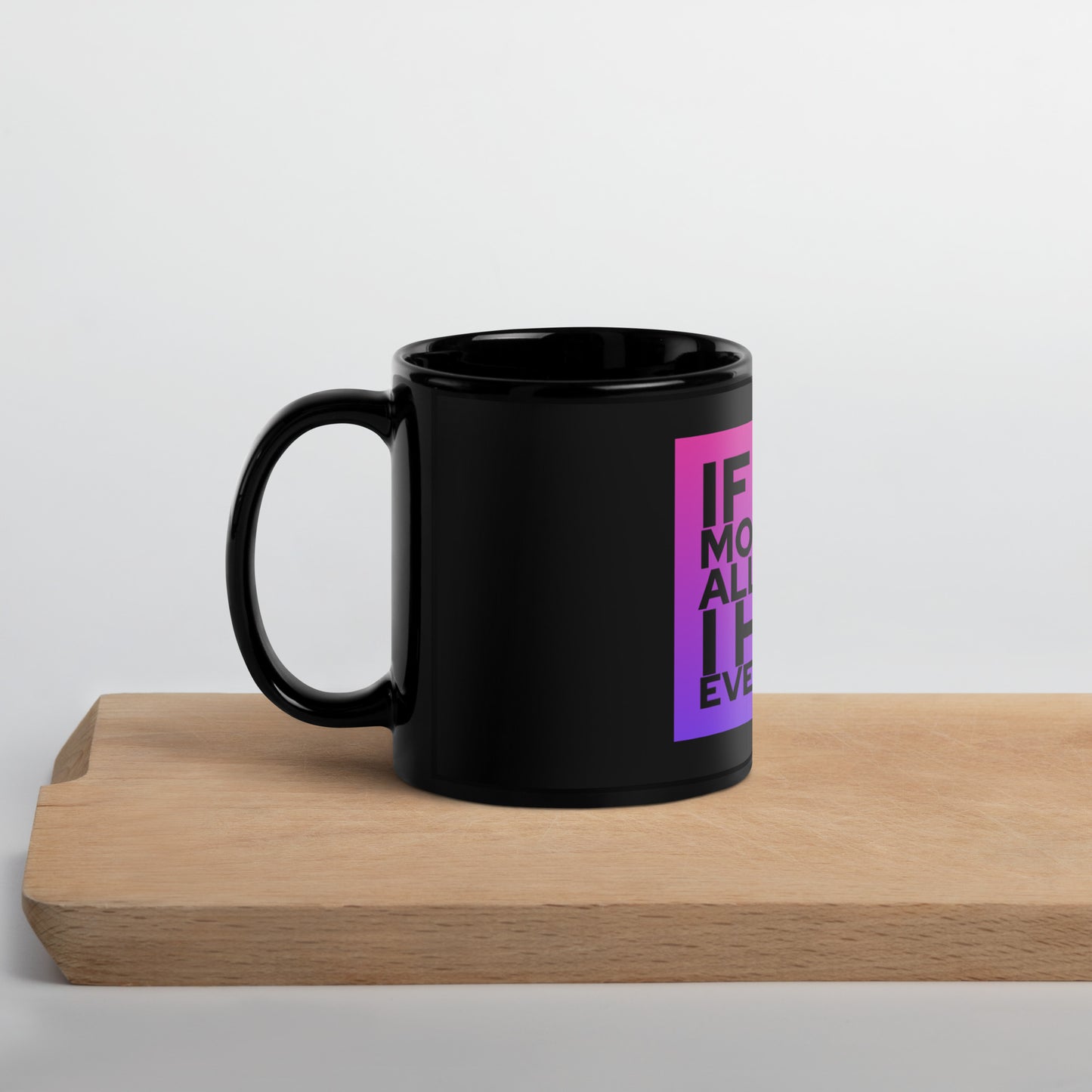 This Moment #3 Black Glossy Mug