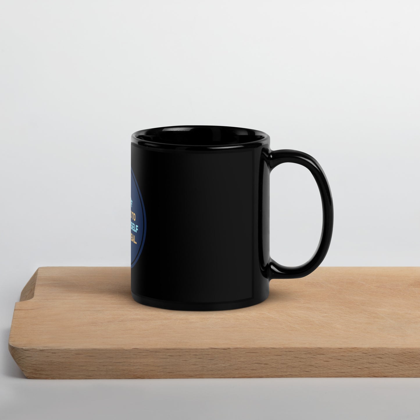 Healing Circle #1 Black Glossy Mug
