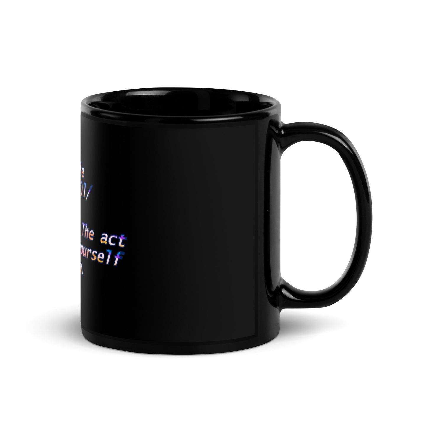 Hustle Black Glossy Mug