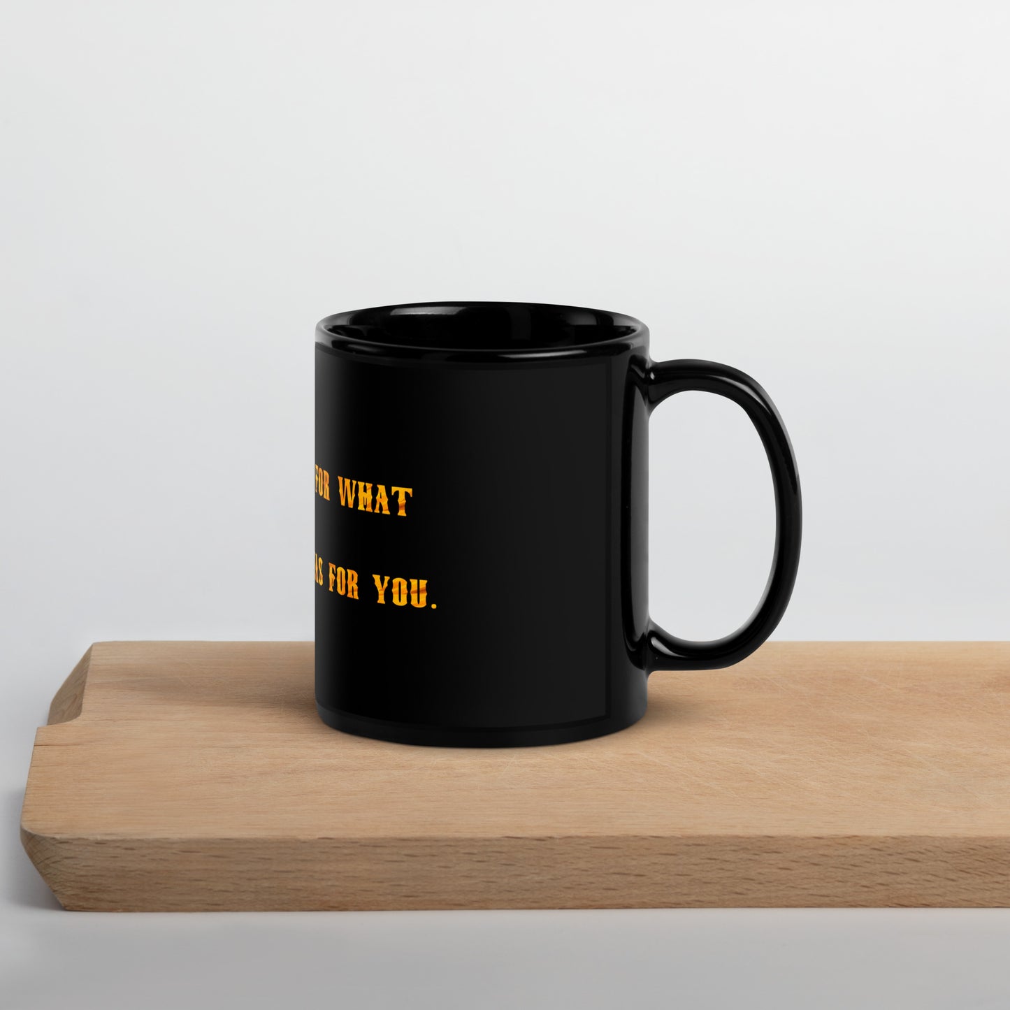 Hold Space #1 Black Glossy Mug