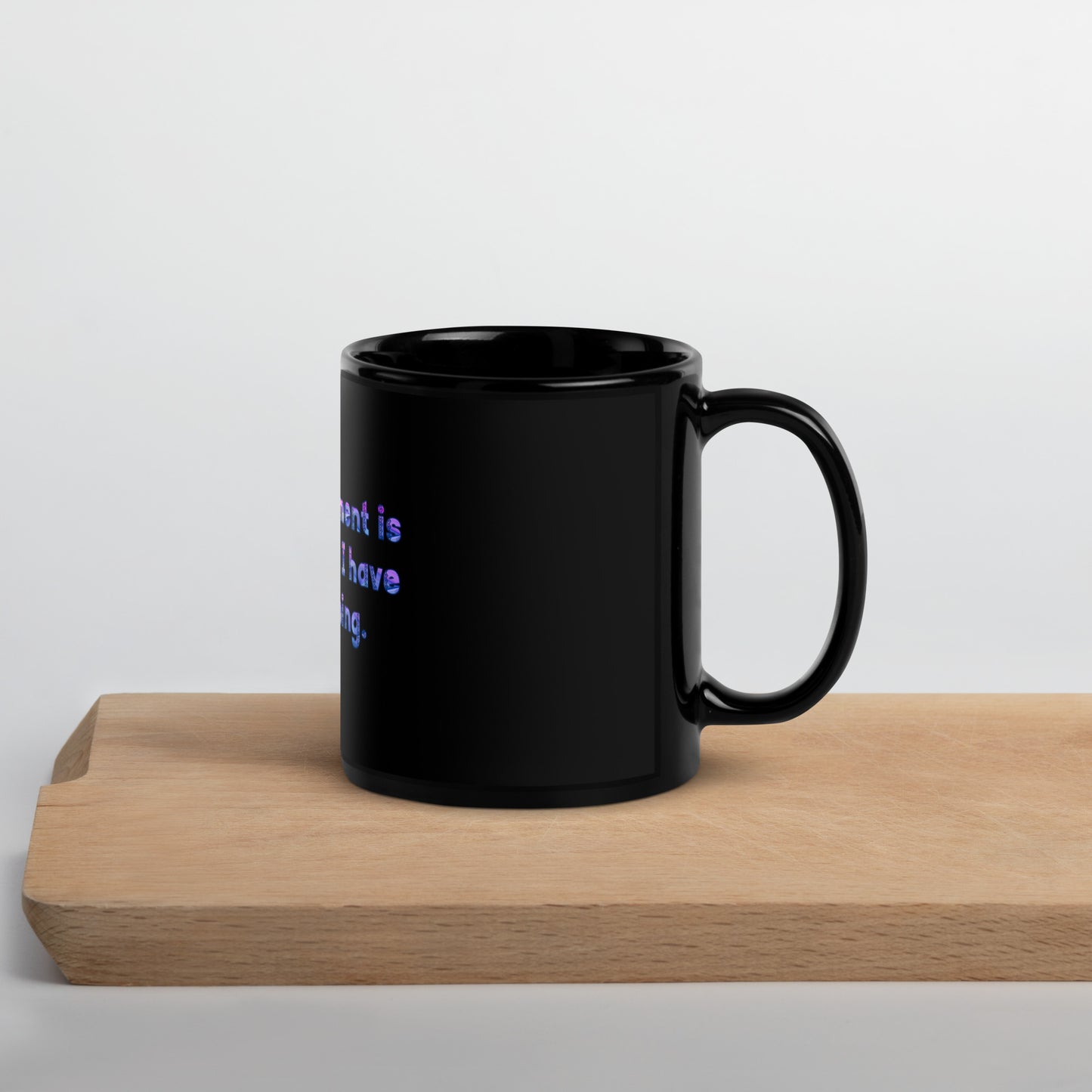 This Moment #1 Black Glossy Mug