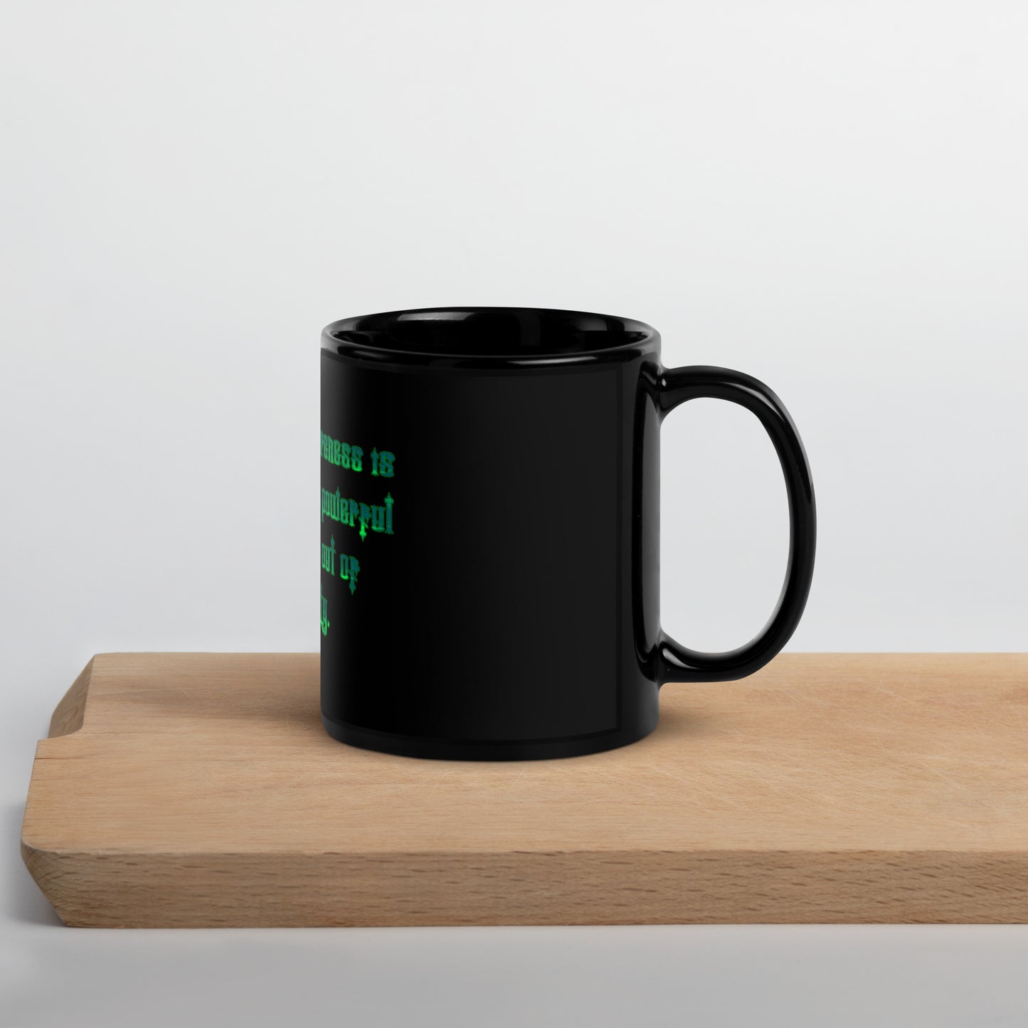 Loving In Awareness Black Glossy Mug