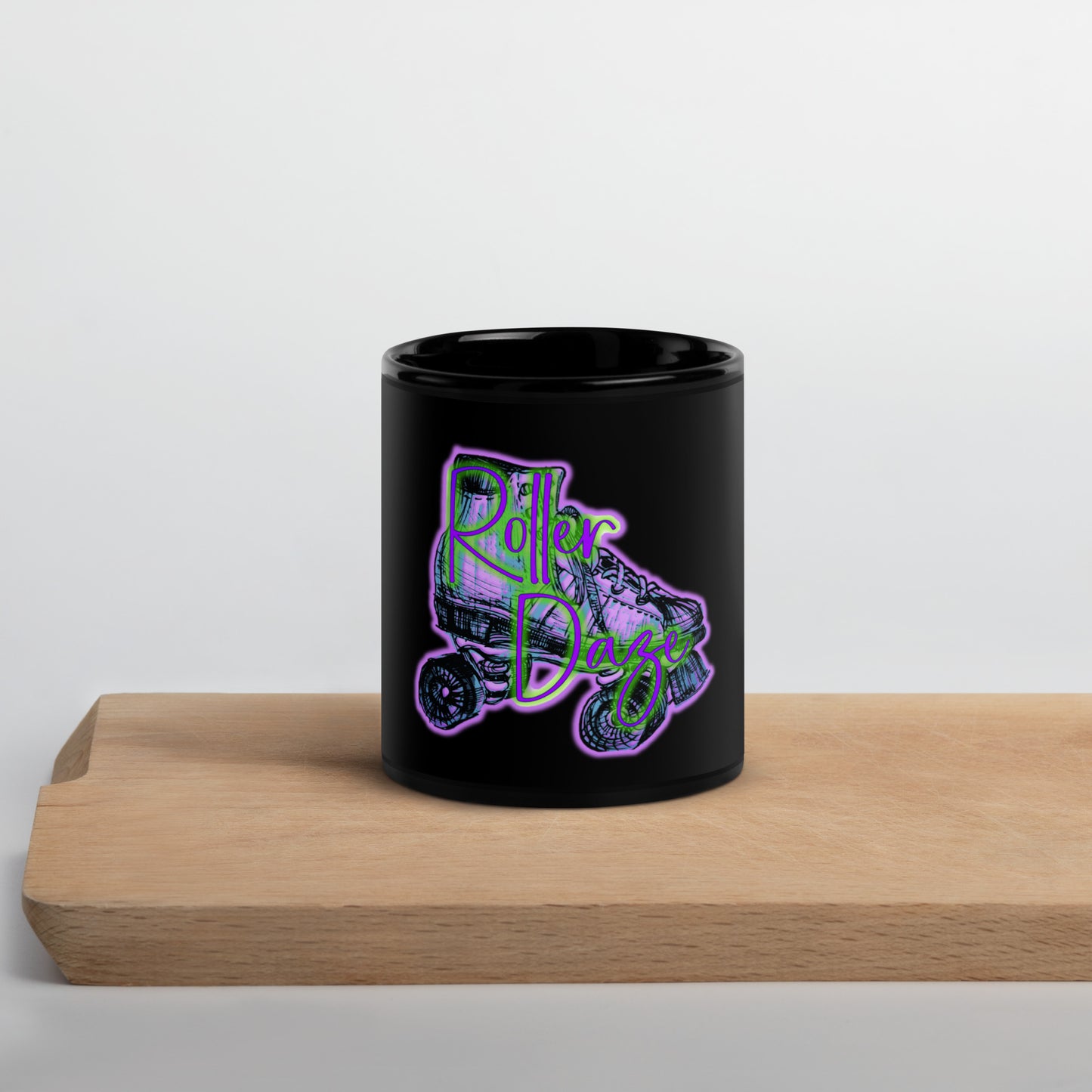 Roller Daze Black Glossy Mug