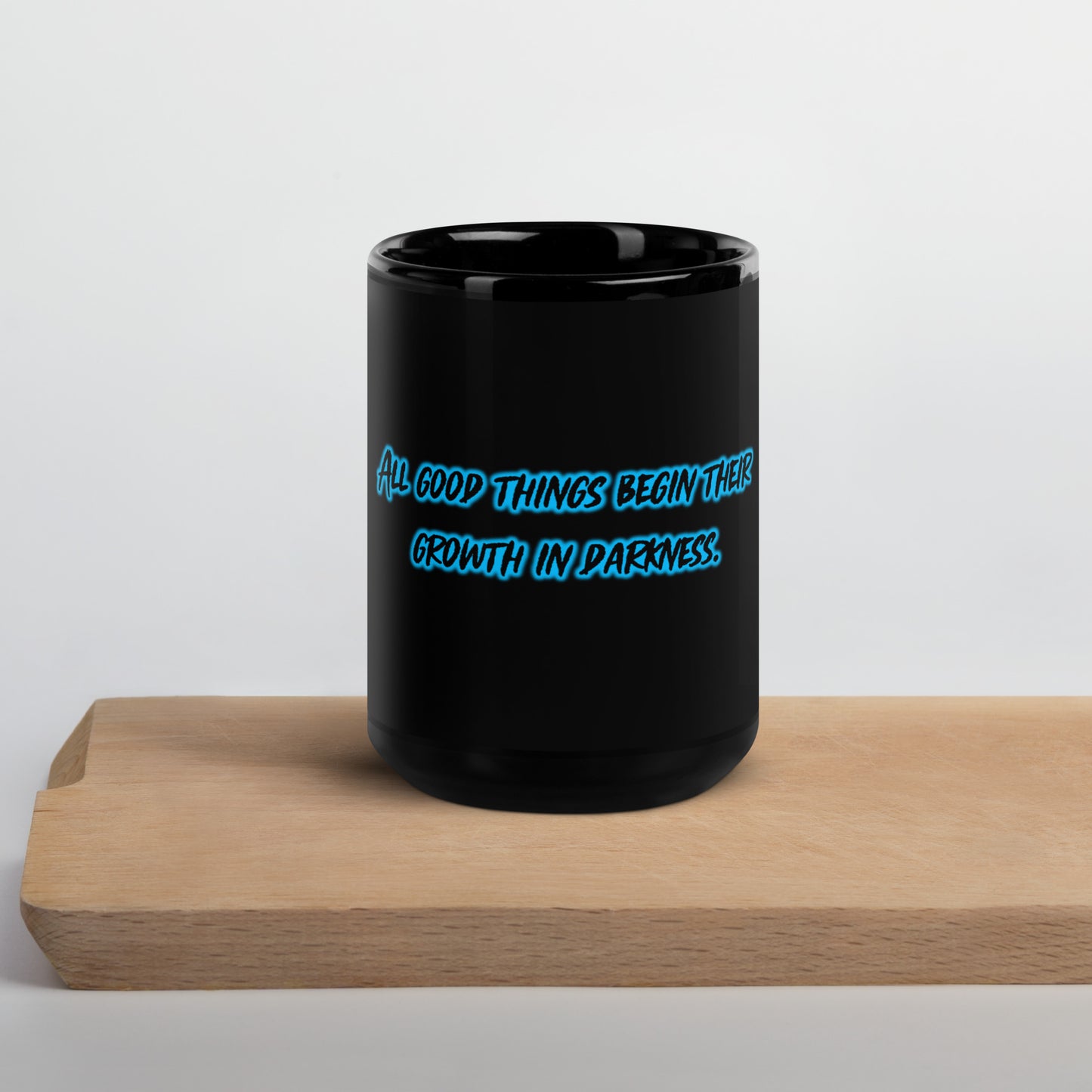 In Darkness Black Glossy Mug
