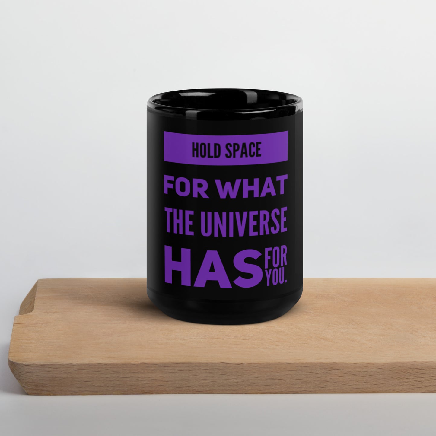 Hold Space #2 Black Glossy Mug