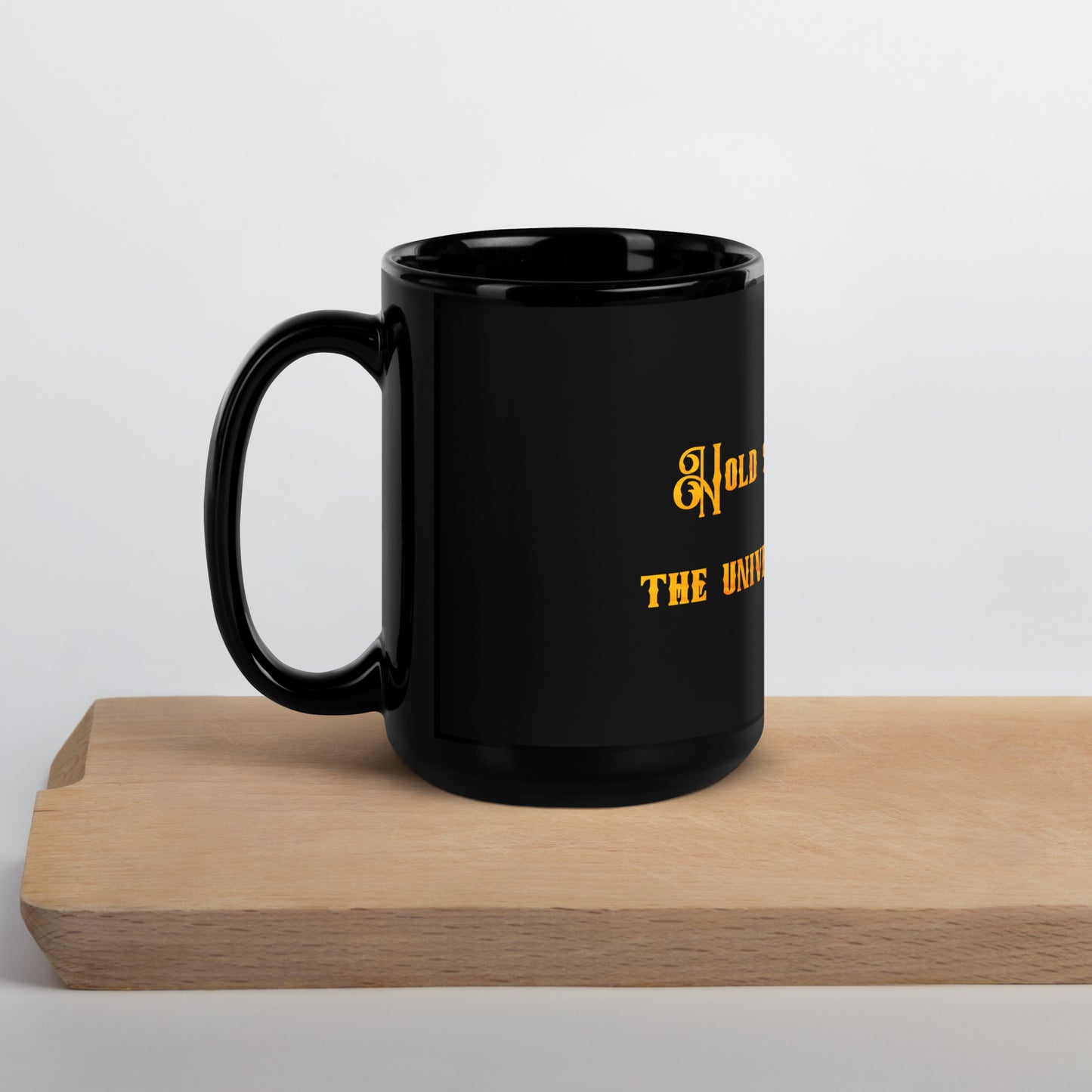 Hold Space #1 Black Glossy Mug