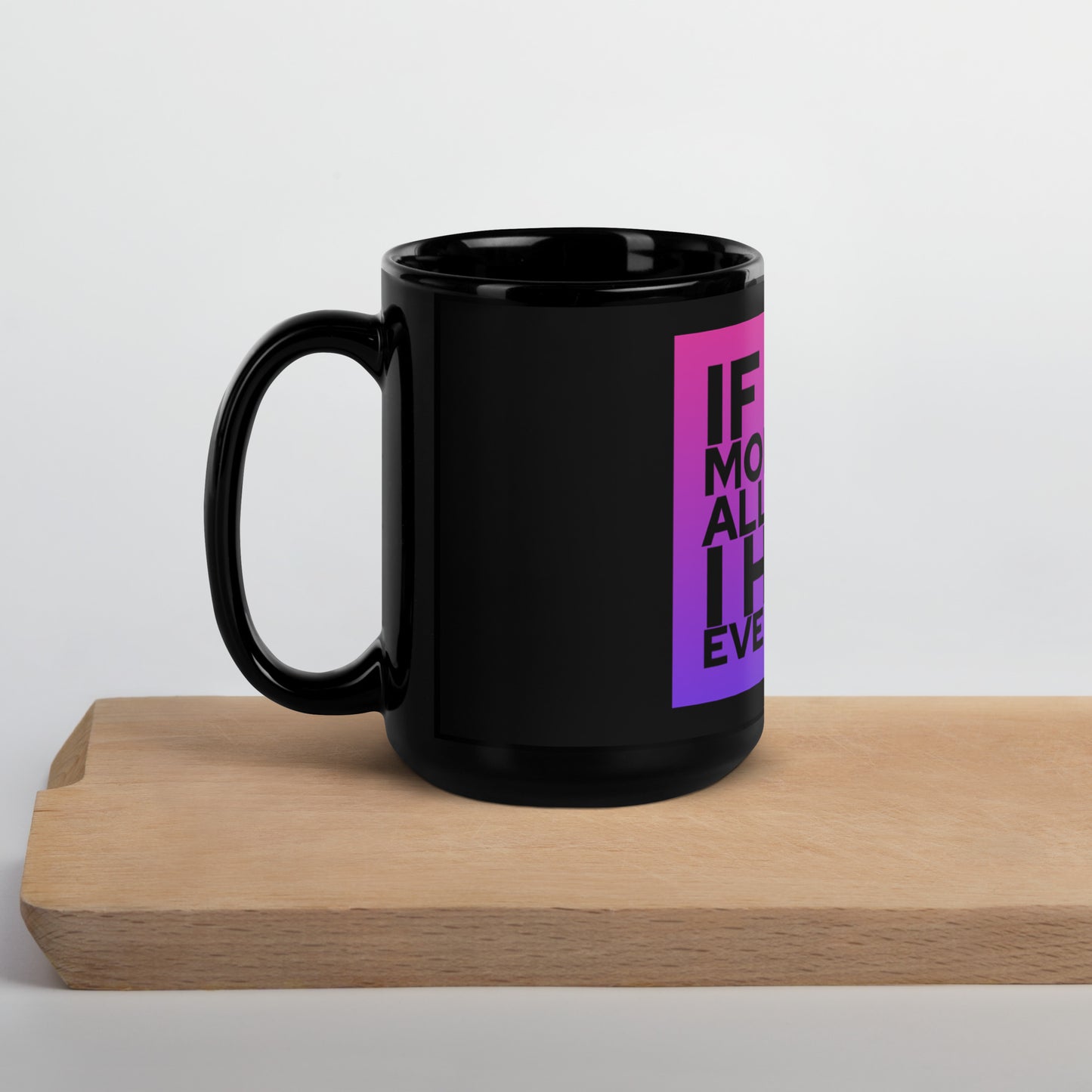 This Moment #3 Black Glossy Mug