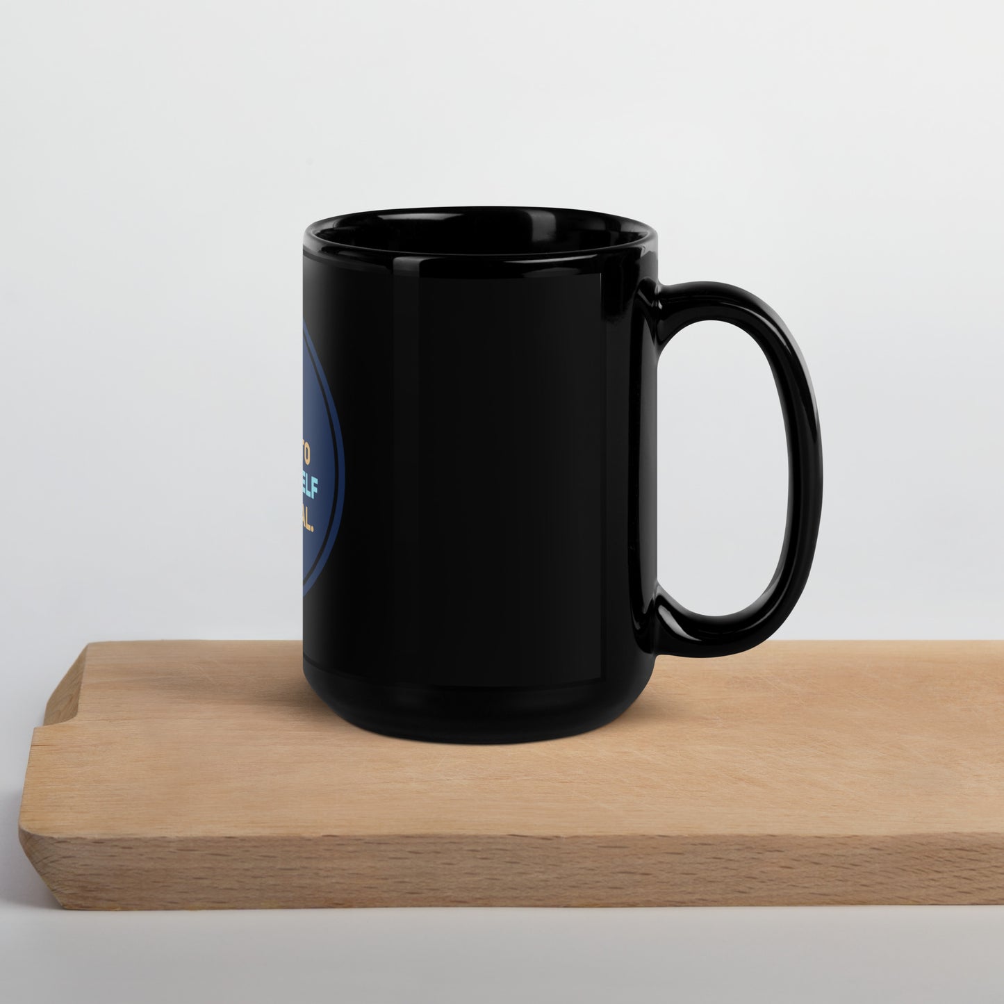 Healing Circle #1 Black Glossy Mug