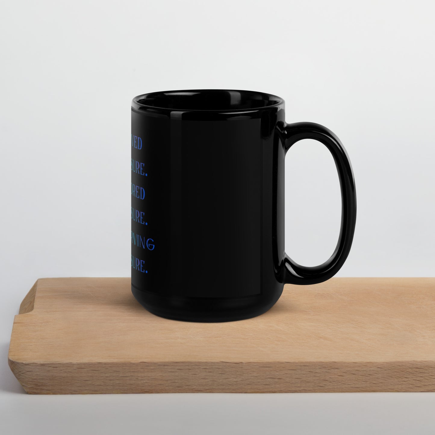 Beyond Measure Black Glossy Mug
