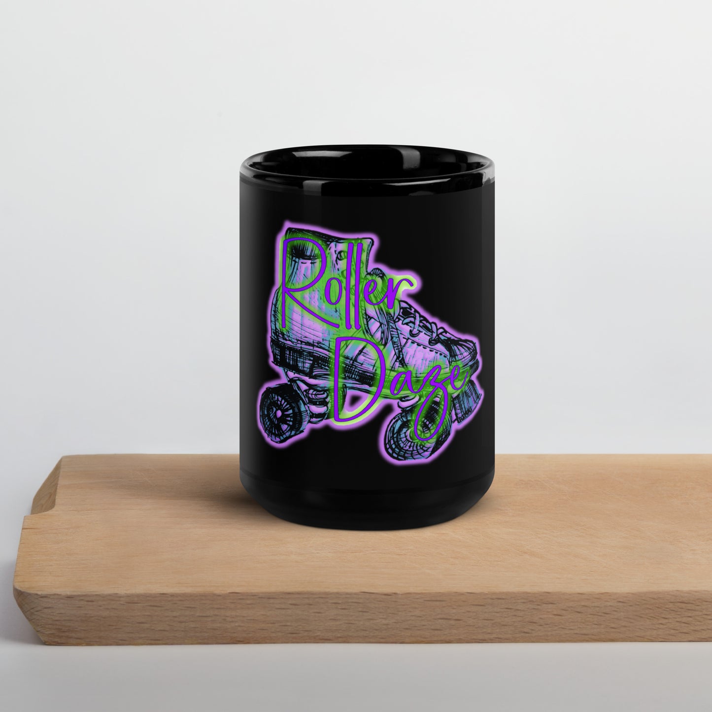 Roller Daze Black Glossy Mug