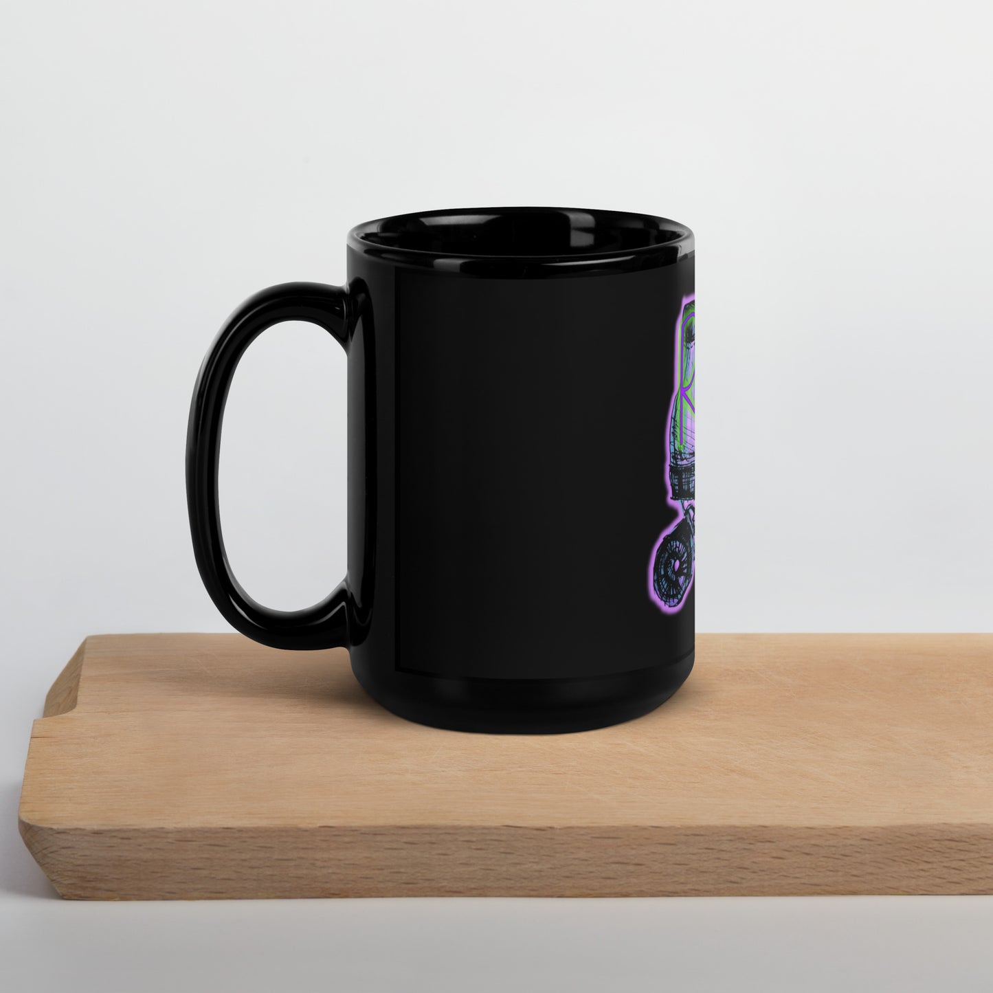 Roller Daze Black Glossy Mug