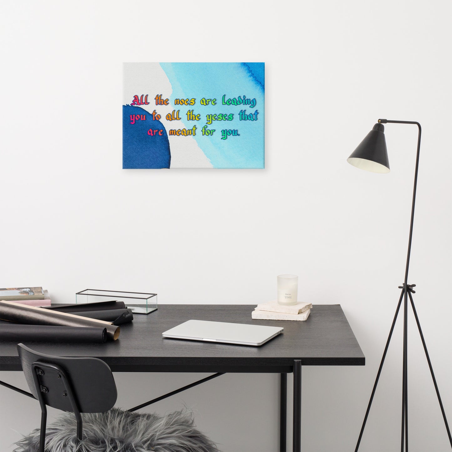 All The Noes Canvas