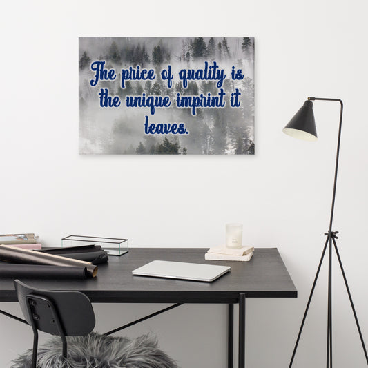 Price of Quality Canvas