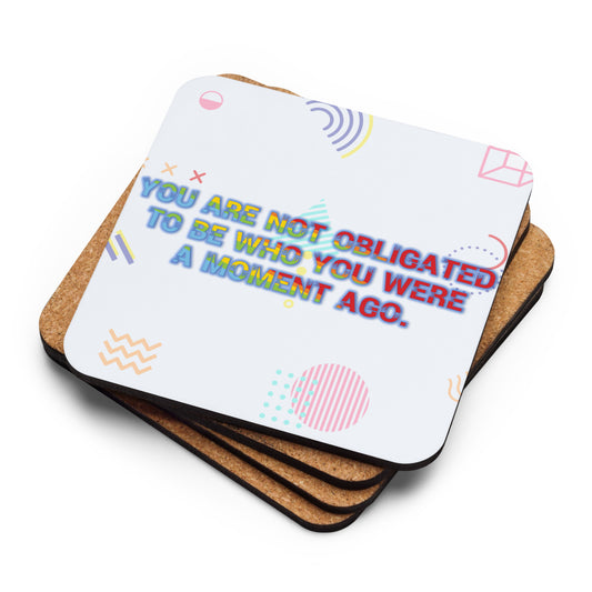 No Obligation Cork-back Coaster