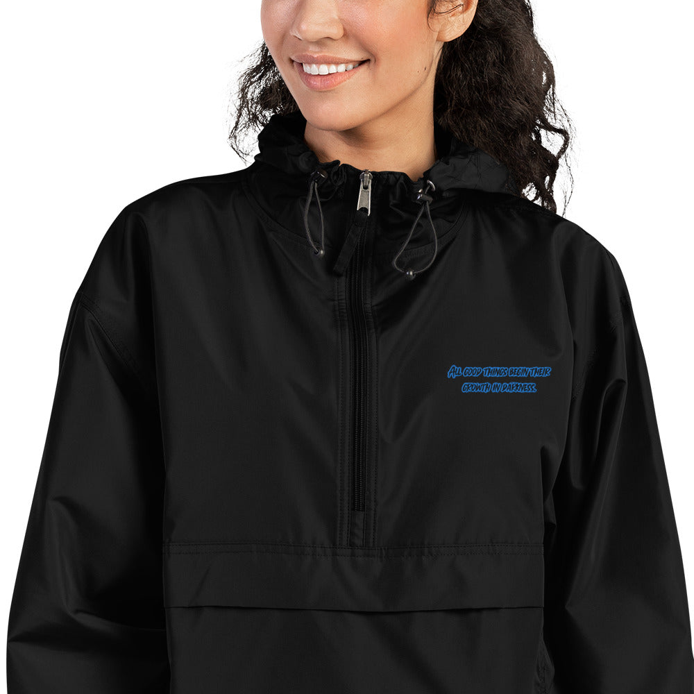 In Darkness Embroidered Champion Packable Jacket