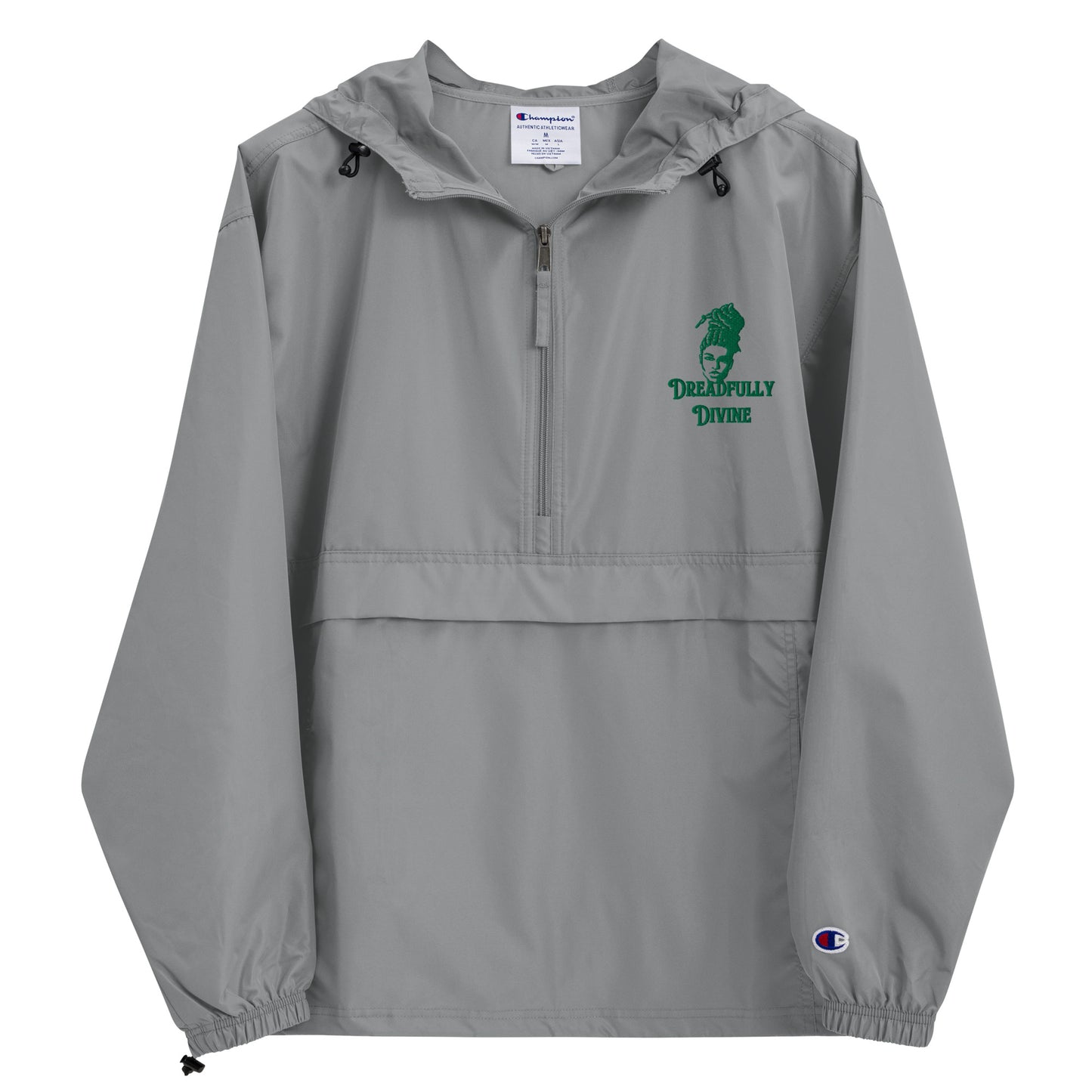 DD Woman #2 (Green) Unisex Embroidered Champion Packable Jacket