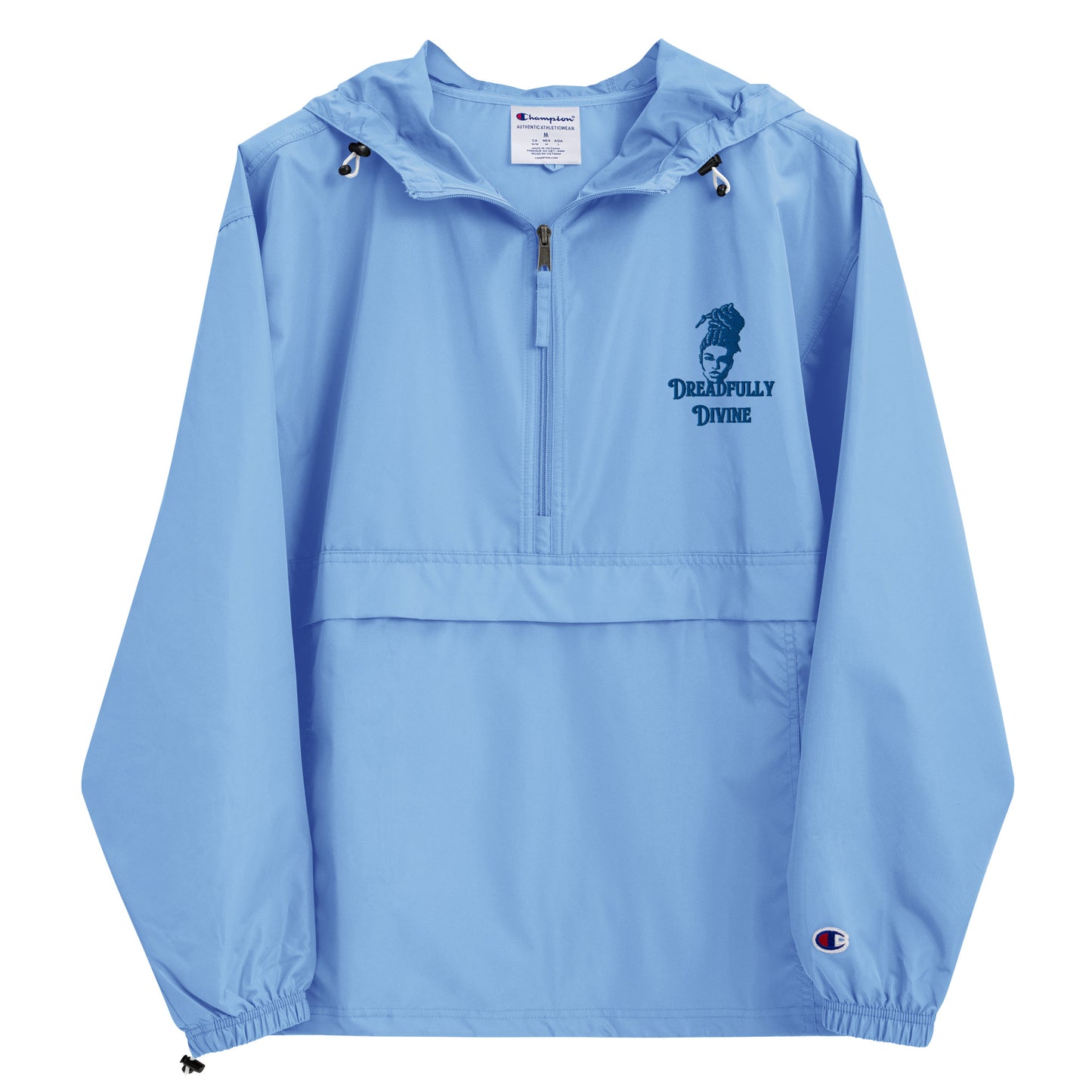 DD Woman #2 (Blue) Unisex Embroidered Champion Packable Jacket