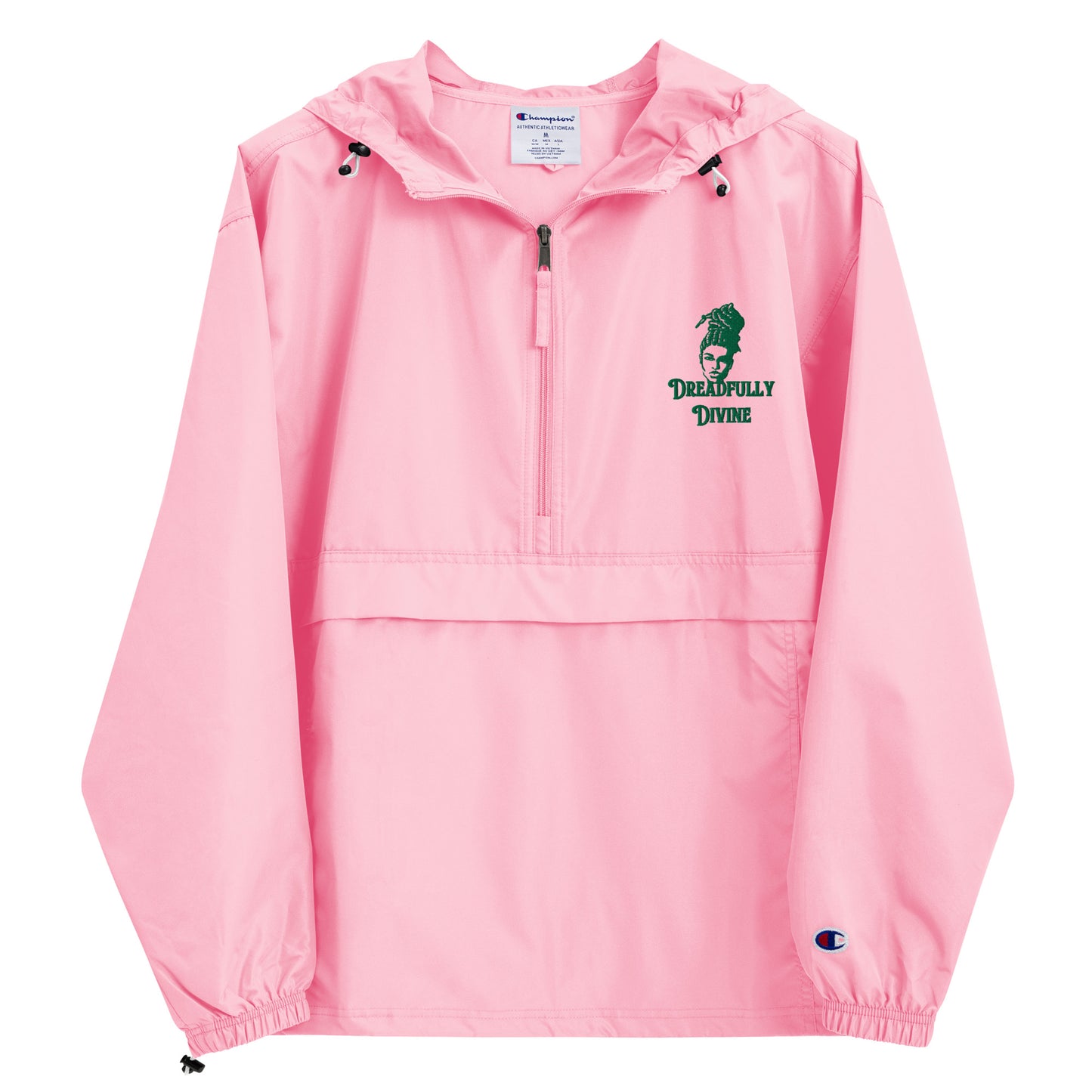 DD Woman #2 (Green) Unisex Embroidered Champion Packable Jacket