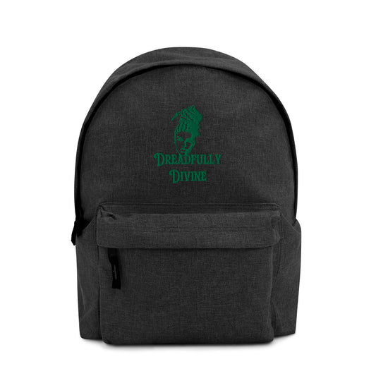 DD Woman #2 (Green) Embroidered Backpack