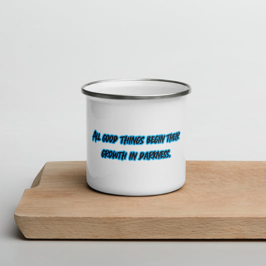 In Darkness Enamel Mug