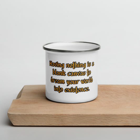 Blank Canvas (Gold) Enamel Mug