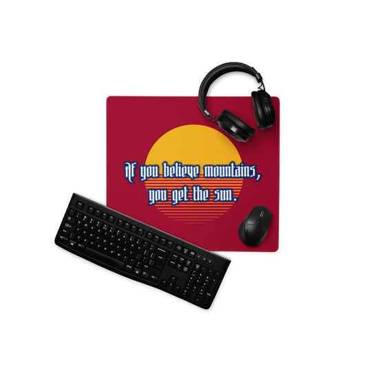 Believe Mountains Gaming Mouse Pad