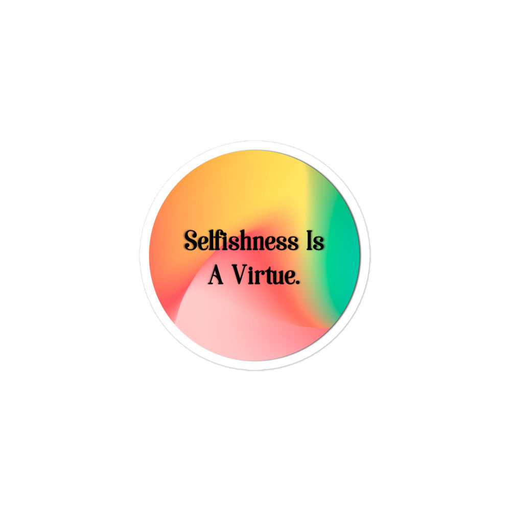 Selfishness #2 Bubble-free Stickers