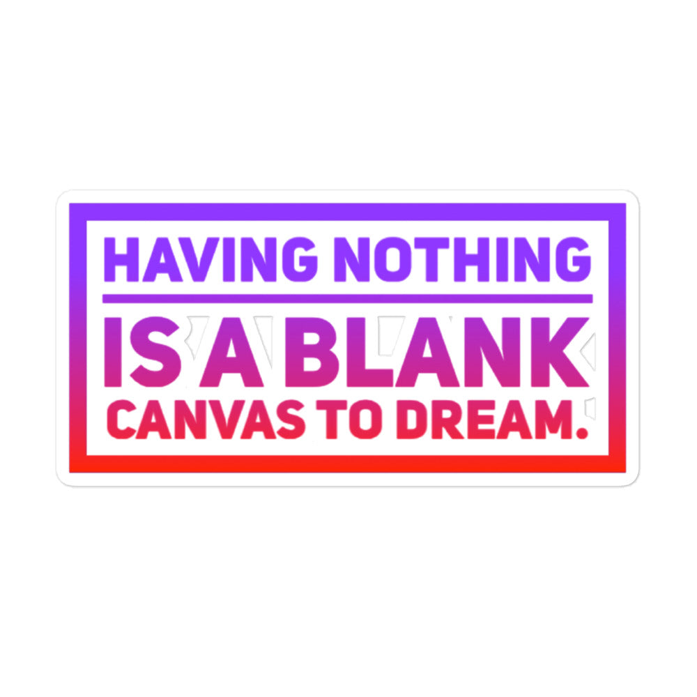 Blank Canvas (Red/Blue) Bubble-free Stickers