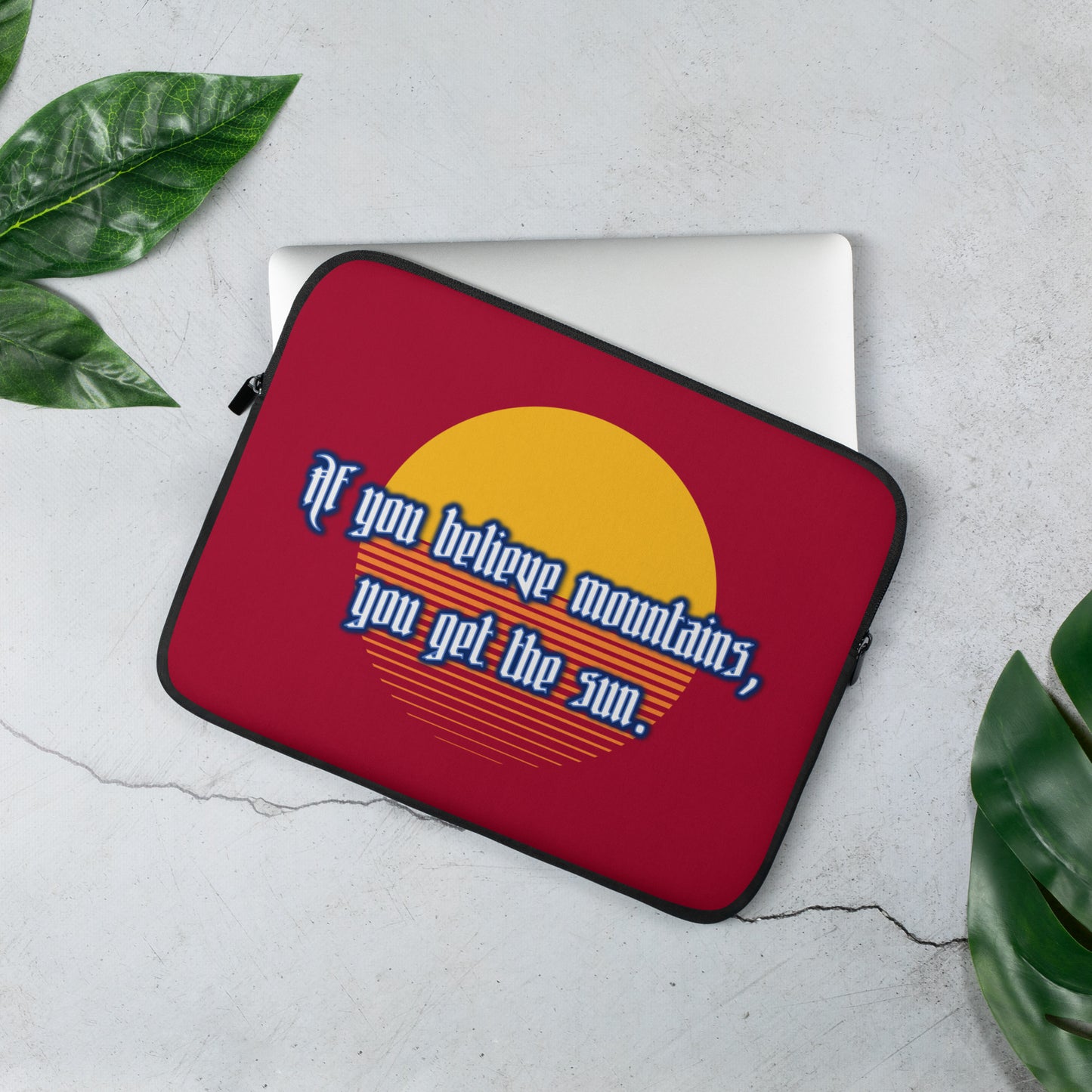 Believe Mountains  Laptop Sleeve