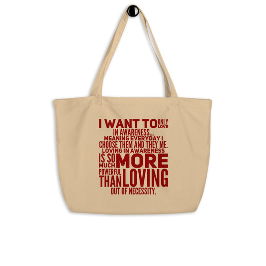 More Powerful Large Organic Tote Bag