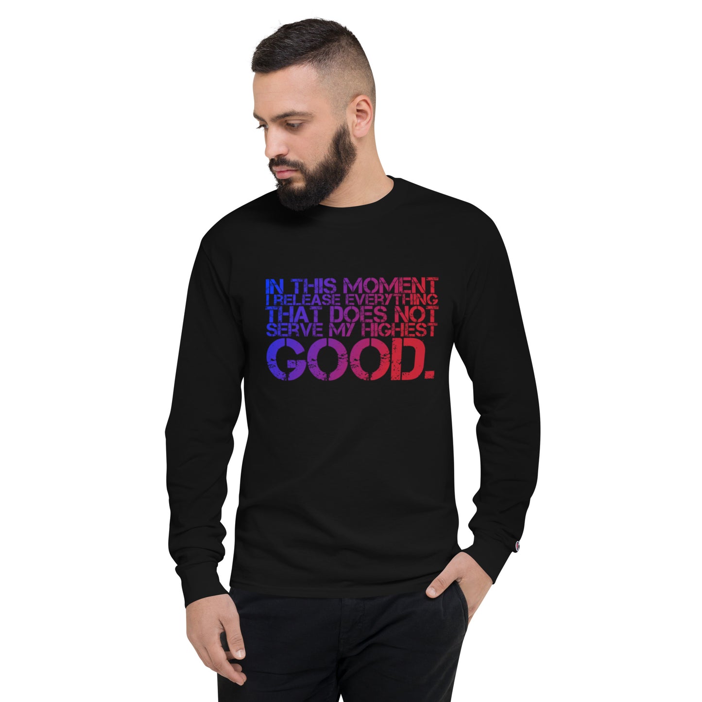 Release Everything Men's Champion Long Sleeve Shirt