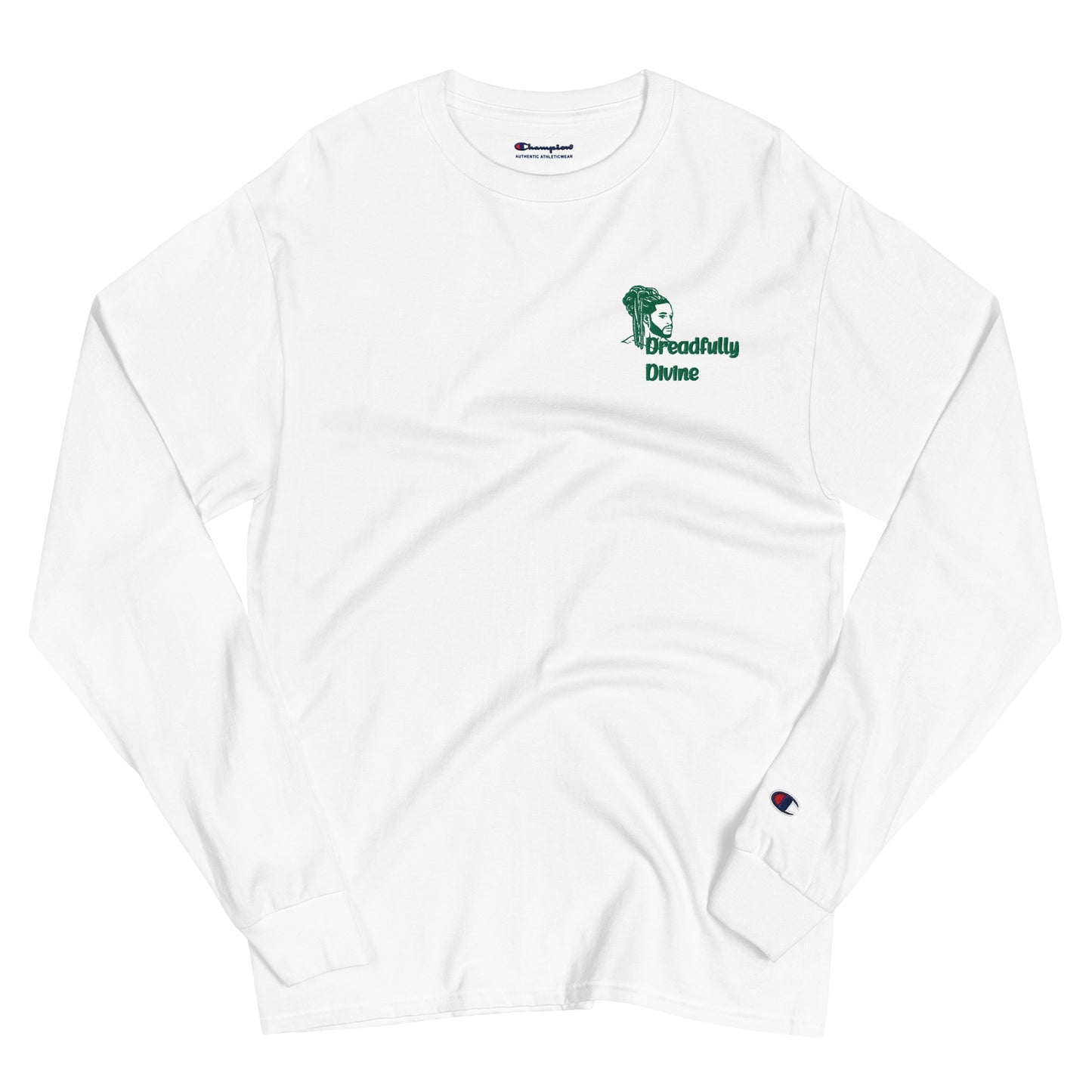 DD Man (Green) Men's Champion Long Sleeve Shirt